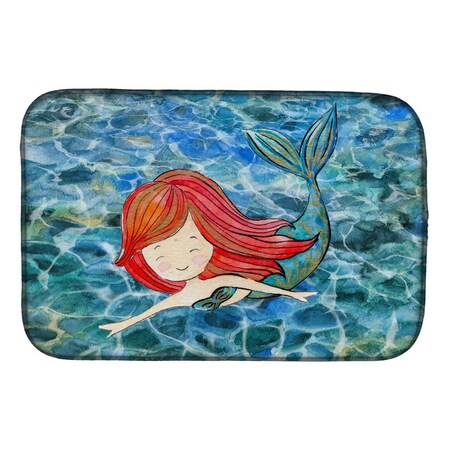 Carolines Treasures Mermaid Swimming Dish Drying Mat BB8518DDM